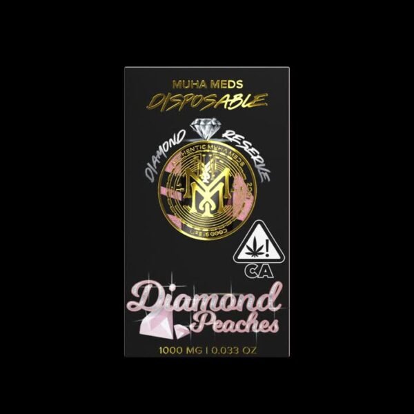 Muha Meds Diamond Peaches Melted Diamonds Dispo