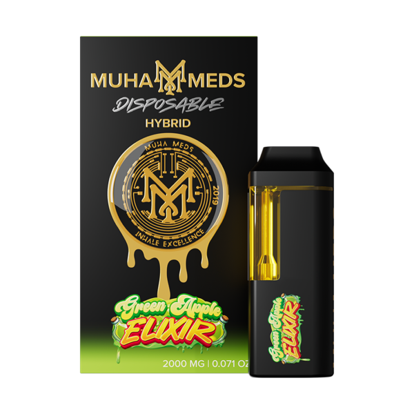 Muha Meds Green Apple Elixir 2g Disposable